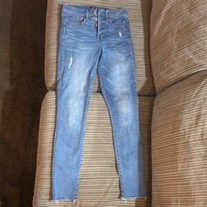 GAP Women's Skinny Jeans in Light Blue